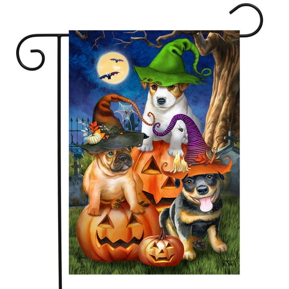 Briarwood Lane Spooky Pups Garden Flag