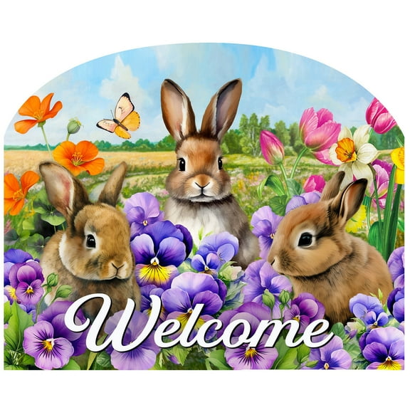 Briarwood Lane Spring Bunny Trio Acrylic Art Sign