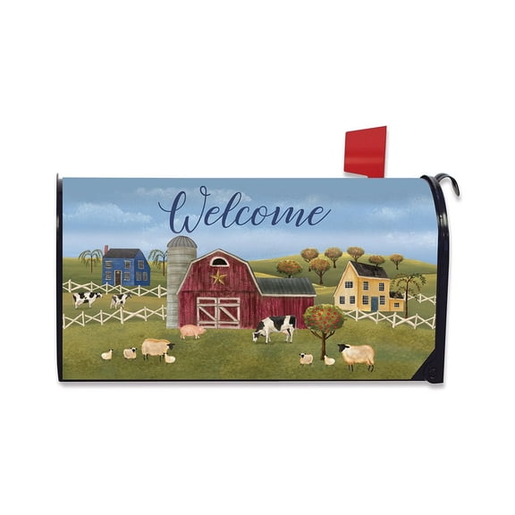 Briarwood Lane Spring Mailbox Cover - Standard Size - Spring Countryside Welcome Magnetic For Spring Mailbox Cover