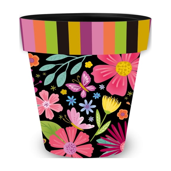 Briarwood Lane Spring Planter 8.5" x 8.5" x 8.5" Spring Fling Small For Spring Planter