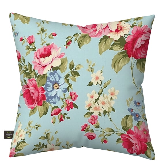 Briarwood Lane Spring Indoor/Outdoor Pillow 17x17 Spring Floral For Spring Pillow