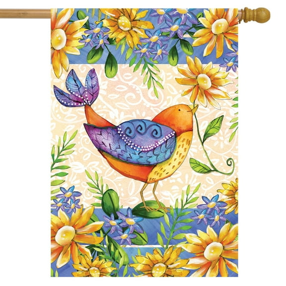 Briarwood Lane Spring Gift Bird House Flag