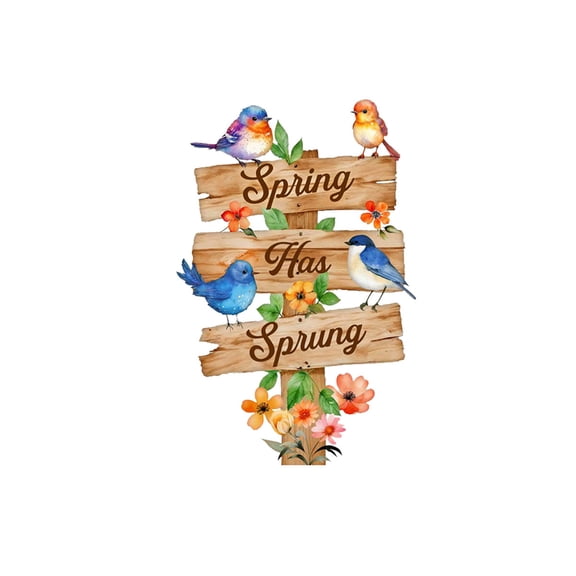 Briarwood Lane Spring Has Sprung Sign Metal Art