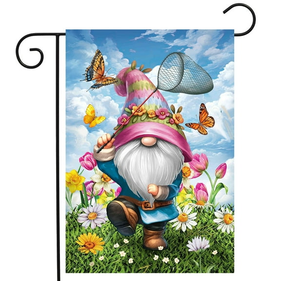 Briarwood Lane Springtime Gnome Garden Flag