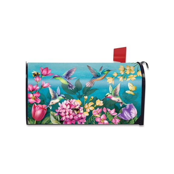 Briarwood Lane Spring Mailbox Cover  - Standard Size - Springtime Hummingbirds For Spring Mailbox Cover