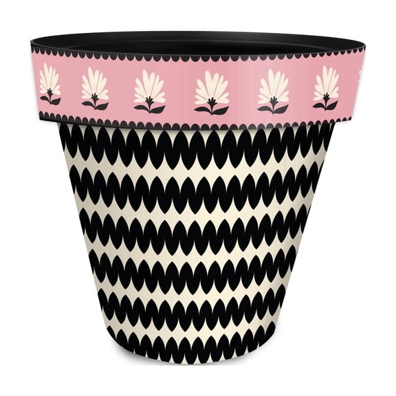 Briarwood Lane Everyday Planter 14" x 15" x 15" Squiggle Large Planter