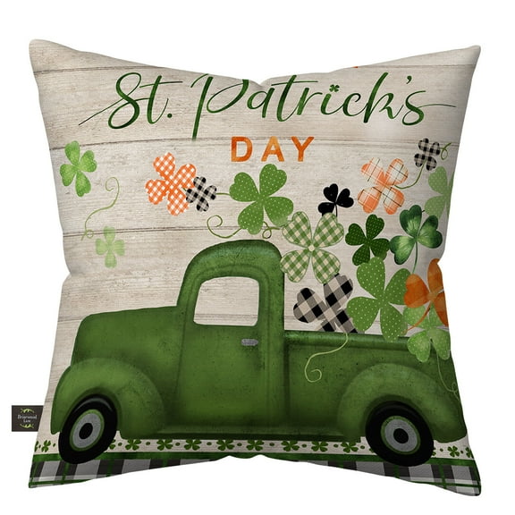 Briarwood Lane St Pats Pickup Burlap Indoor/Outdoor Pillow