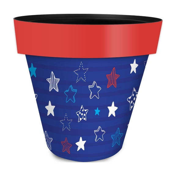 Briarwood Lane Everyday Planter 8.5" x 8.5" x 8.5" Star Spangled Small Planter