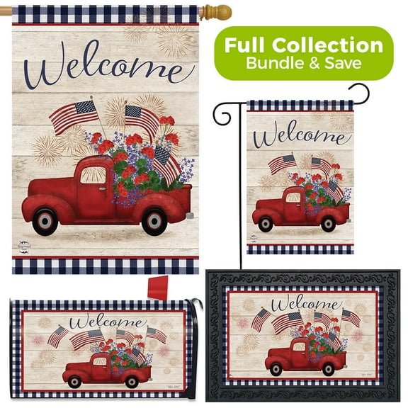 Briarwood Lane Stars and Stripes Truck Patriotic Design Collection