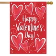 thumbnail image 1 of Briarwood Lane String of Hearts Valentine's Day House Flag, 1 of 4