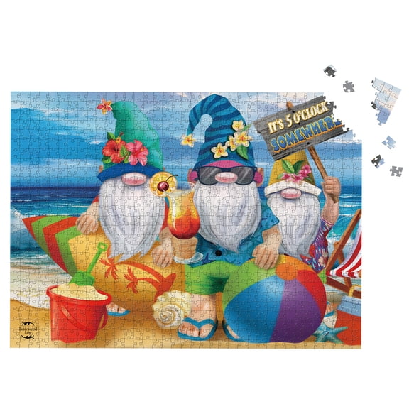 Briarwood Lane Summer Jigsaw Puzzle 1000 Pieces Adult Finished Size 29.5x19.68 Summer Gnomes Puzzle For Game Night