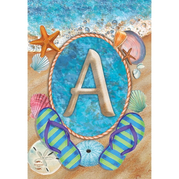 Briarwood Lane Summer Garden Flag 12x18 For Outdoor Summer Monogram Letter a For Summer Garden Flag Flags For Outside