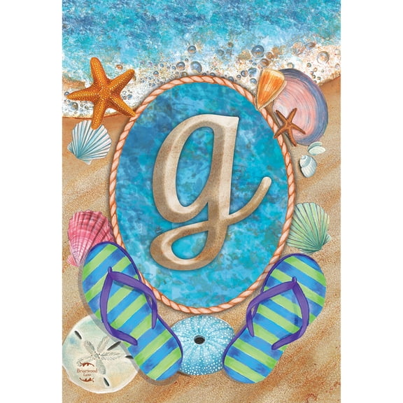 Briarwood Lane Summer Garden Flag 12x18 For Outdoor Summer Monogram Letter G For Summer Garden Flag Flags For Outside