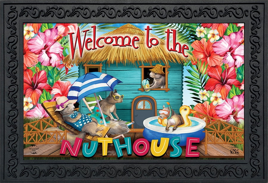 Briarwood Lane Summer Doormat 30x18 Indoor Outdoor Summer Nuthouse Humor For Summer Doormat