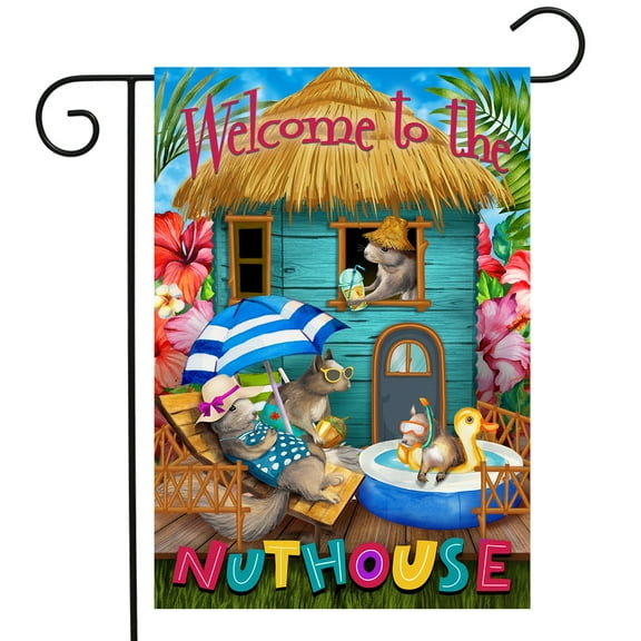 Briarwood Lane Summer Nuthouse Humor Garden Flag