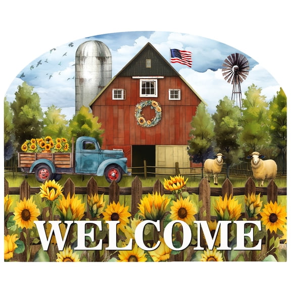 Briarwood Lane Sunflower Barn Acrylic Art Sign