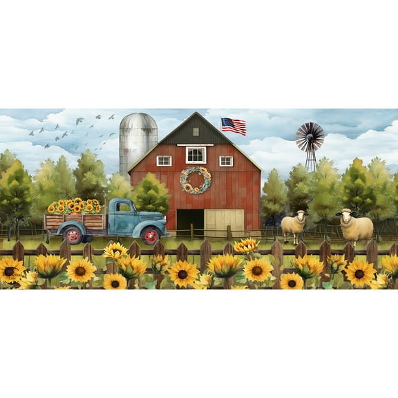 Briarwood Lane Sunflower Barn Mini Mat