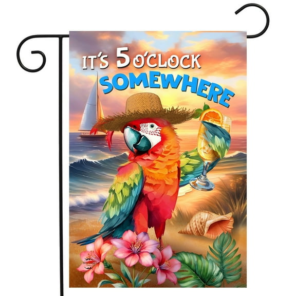 Briarwood Lane Sunset Parrot Garden Flag