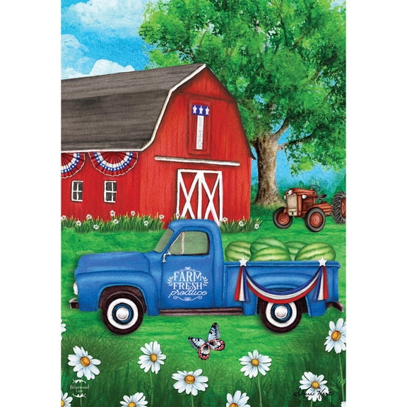 Briarwood Lane Summer Garden Flag 12x18 For Outdoor Sunshine Barn For Summer Garden Flag Flags For Outside