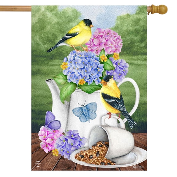 Briarwood Lane Tea Party House Flag