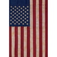 thumbnail image 1 of Briarwood Lane Everyday 4th of July House Flag 40x28 For Outdoor Tea Stained Embroidered American Flag For 4th of July House Flag, 1 of 4