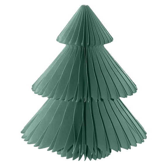 Briarwood Lane Christmas Honeycomb Paper Decor 4.75x3 Teal Tree Honeycomb - Small Magnetic For Christmas Honeycomb Paper Decor Party Centerpiece Decoration