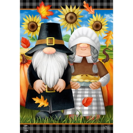 Briarwood Lane Garden Flag 12x18 For Outdoor Thanksgiving Gnomes For Thanksgiving Garden Flag Flags For Outside