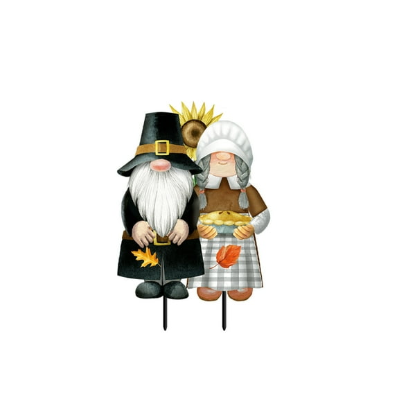 Briarwood Lane Thanksgiving Gnomes Metal Art