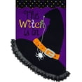 thumbnail image 1 of Briarwood Lane The Witch Is in Burlap Garden Flag, 1 of 4