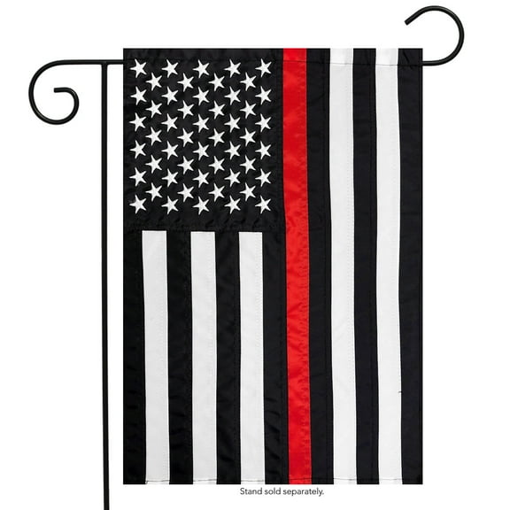 Briarwood Lane Thin Red Line Embroidered Garden Flag