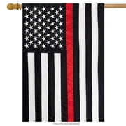 Briarwood Lane Everyday House Flag 40x28 For Outdoor Thin Red Line Embroidered House Flag
