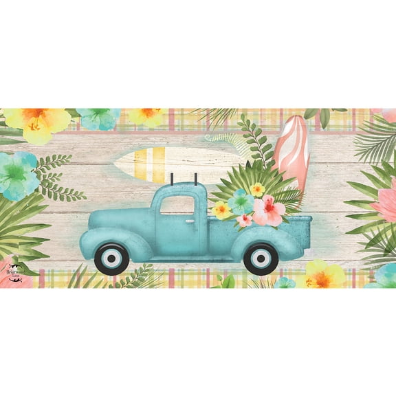 Briarwood Lane Tropical Pickup Truck Mini Mat