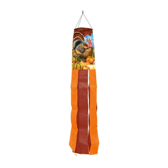 Briarwood Lane Turkey And Pumpkins Windsock Wind Twister