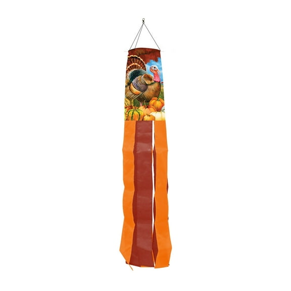 Briarwood Lane Turkey And Pumpkins Windsock Wind Twister