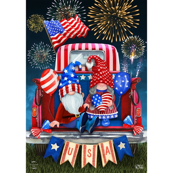 Briarwood Lane Summer Garden Flag 12x18 For Outdoor USA Gnomes For Summer Garden Flag Flags For Outside