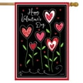 thumbnail image 1 of Briarwood Lane Valentine's Flowers House Flag, 1 of 4