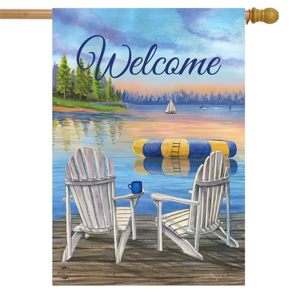 Briarwood Lane Waterfront Retreat Nautical House Flag