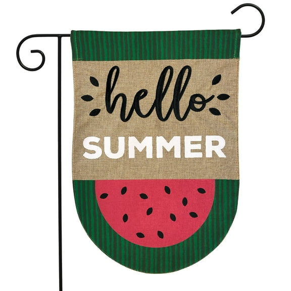 Briarwood Lane Watermelon Summer Burlap Garden Flag