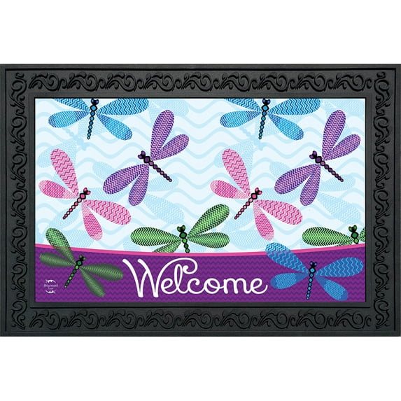 Briarwood Lane Welcome Dragonflies Spring Doormat