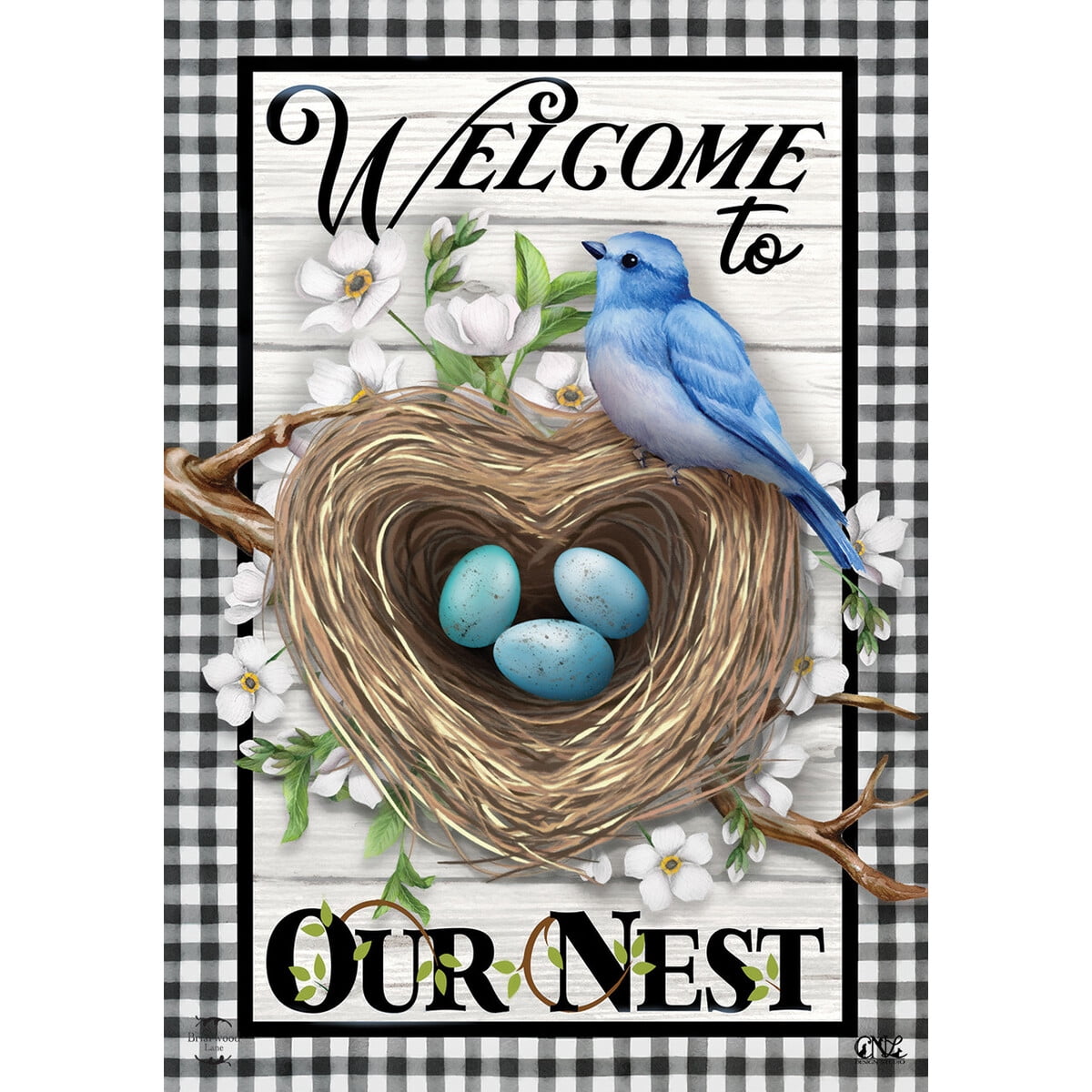 Briarwood Lane Welcome To Our Nest House Flag - Thumbnail 3