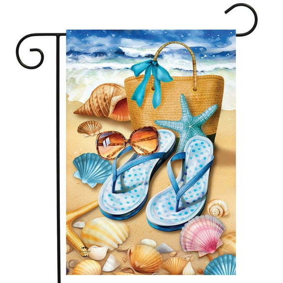 Briarwood Lane Welcome To the Beach Flip Flop Garden Flag