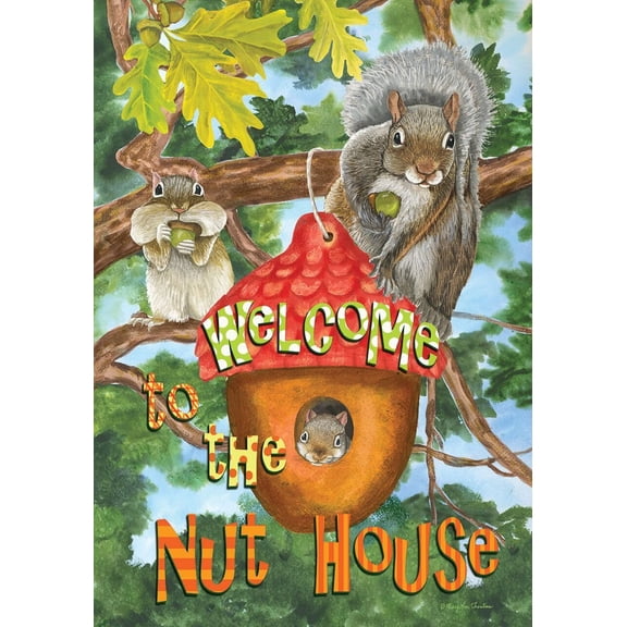 Briarwood Lane Garden Flag 12x18 For Outdoor Welcome To the Nut House Summer For Summer Garden Flag Flags For Outside
