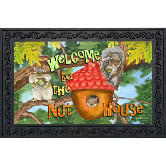 Briarwood Lane Fall Doormat 30x18 Indoor Outdoor Welcome To the Nut House Summer For Fall Doormat