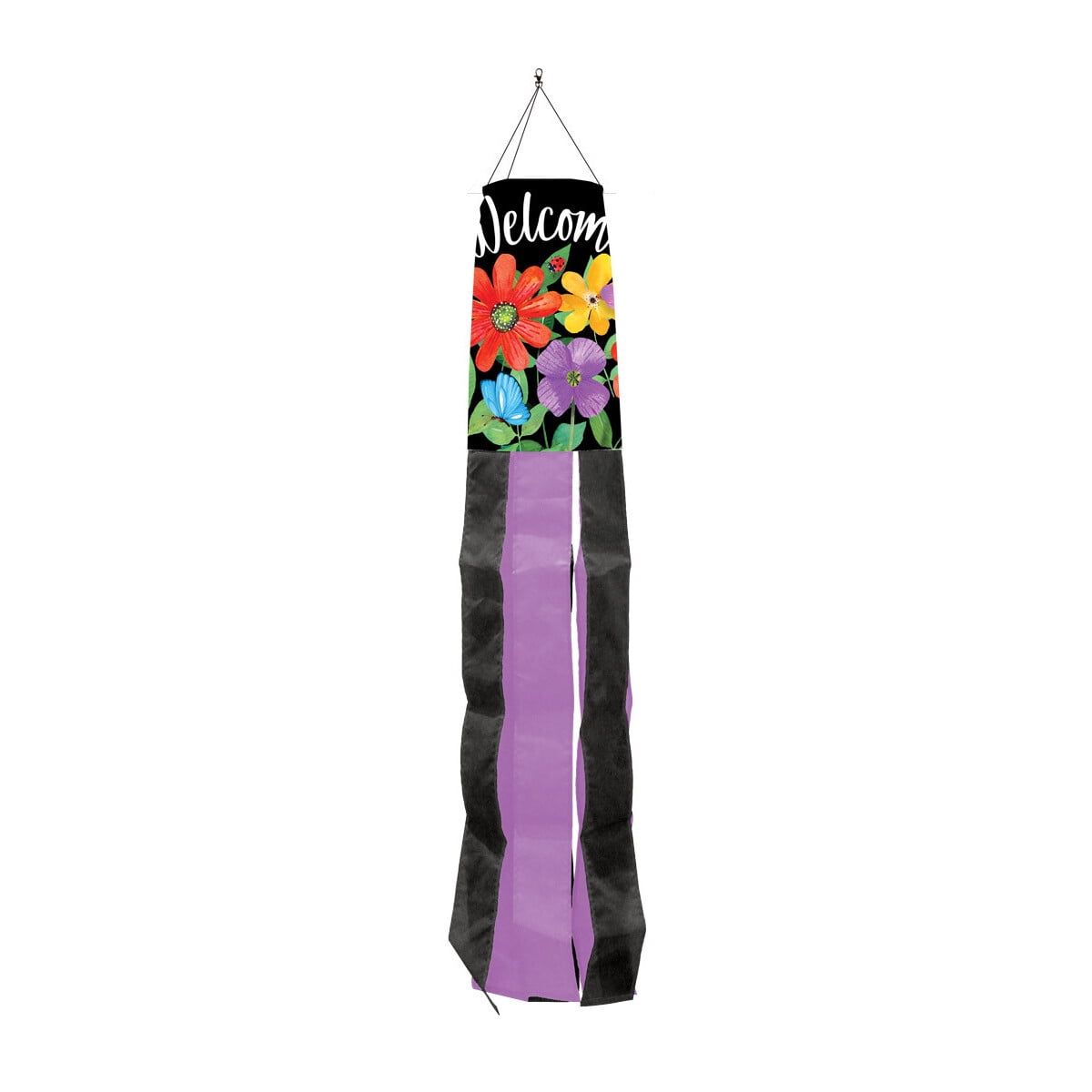 Springtime Windsock Briarwood Lane Whimsy Flowers Spring Windsock Wind Twister 40x6 For ...