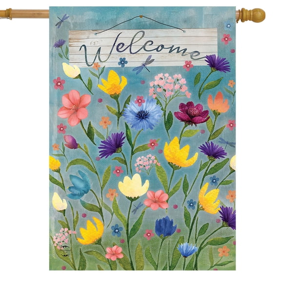 Briarwood Lane Wildflower Field House Flag