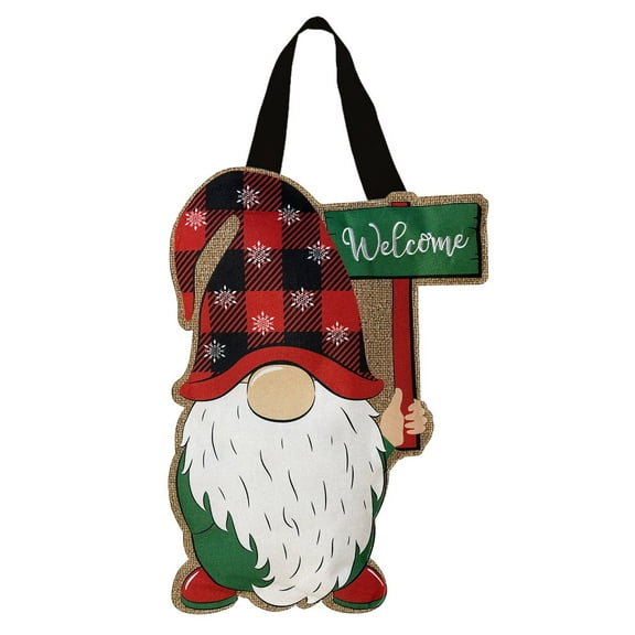 Briarwood Lane Winter Gnome Burlap Door Hanger