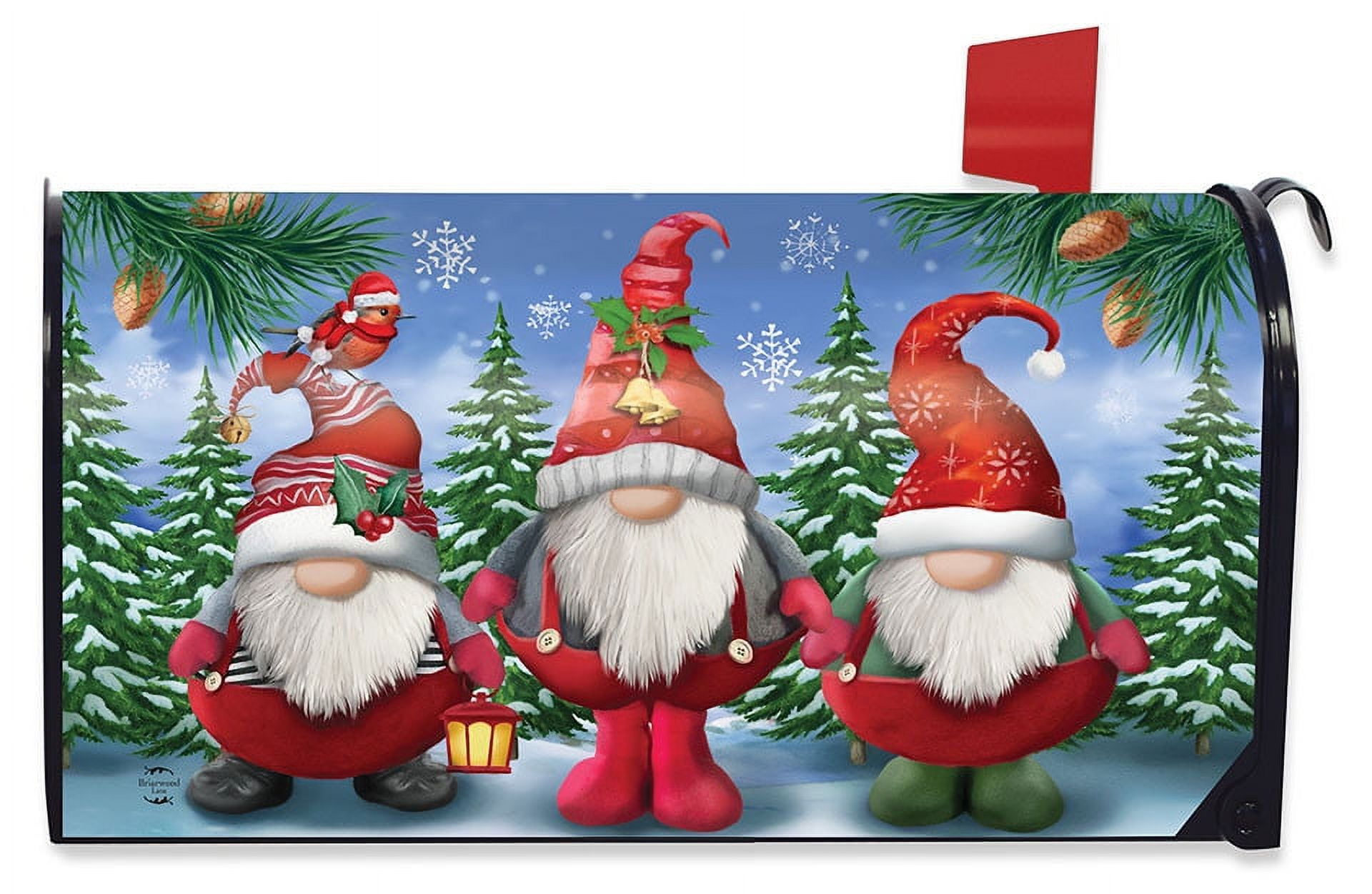 Briarwood Lane Winter Gnomes Christmas Mailbox Cover