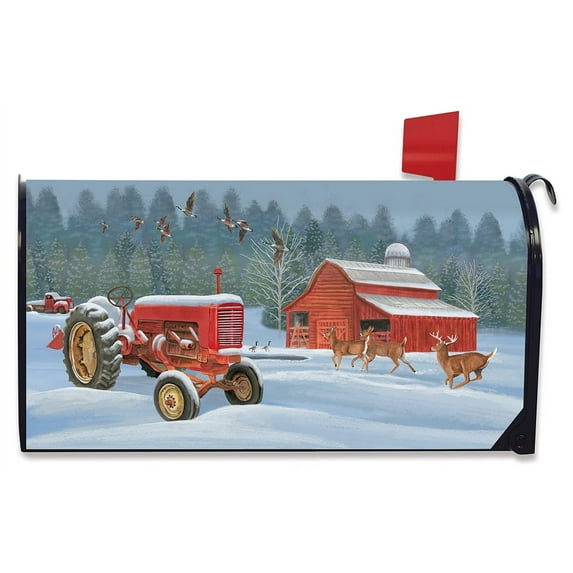 Briarwood Lane Winter On The Farm Mailbox Cover