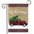 thumbnail image 1 of Briarwood Lane Winter Truck Burlap Garden Flag, 1 of 4