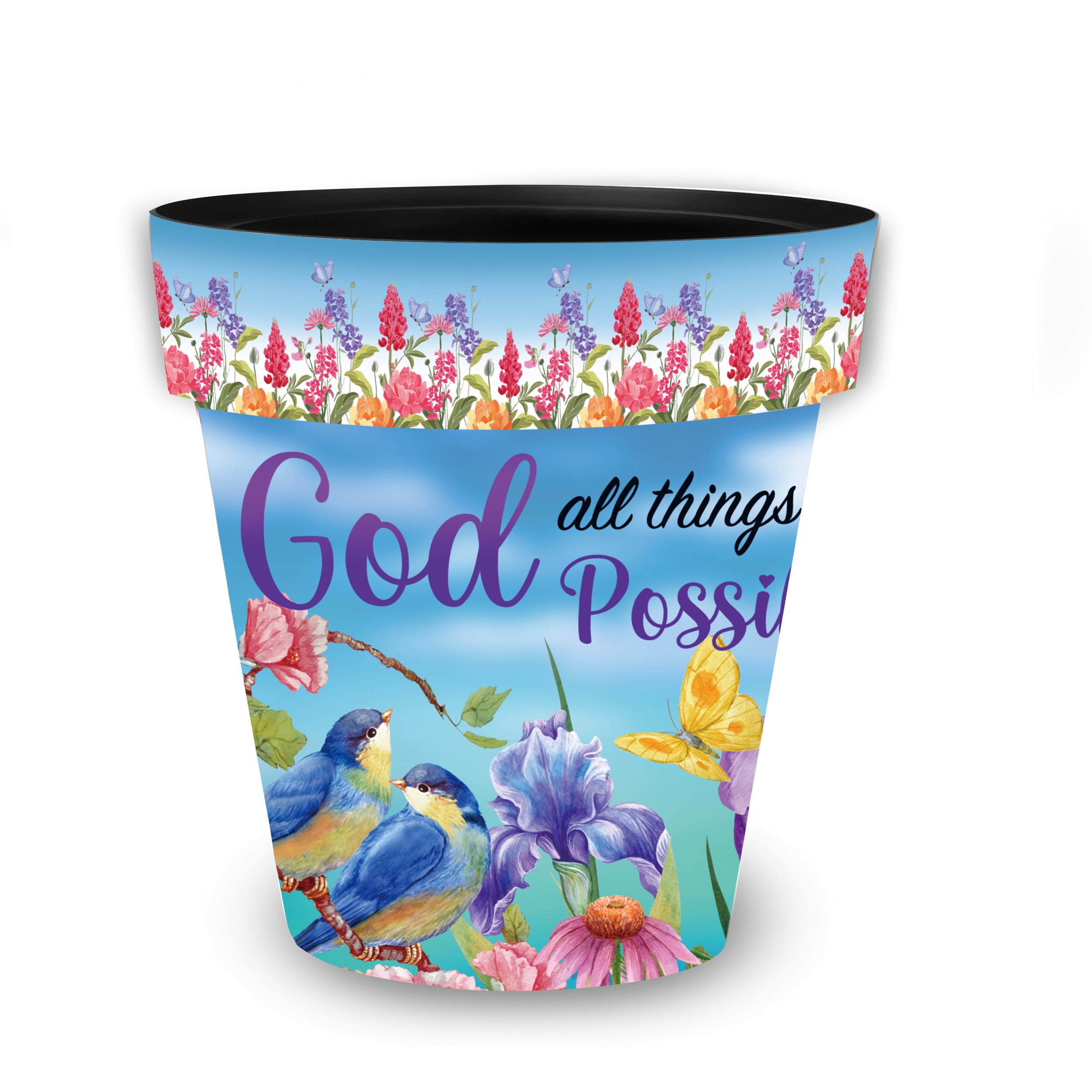 Briarwood Lane Spring Planter 11.75" x 11" x 11" With God Medium For Spring Planter